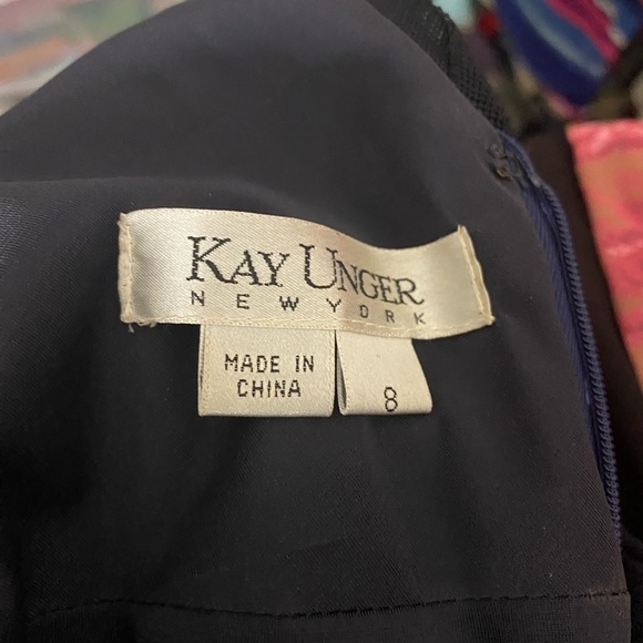 Kay Unger New York sleeveless surplice dress - Picture 7 of 7